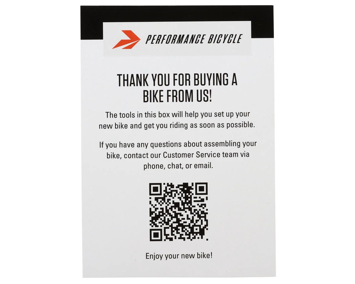 Performance Bike Assembly Tool Flyer